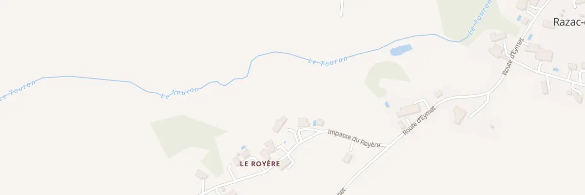 Plan du 9998 Le Royere à Razac-d’Eymet