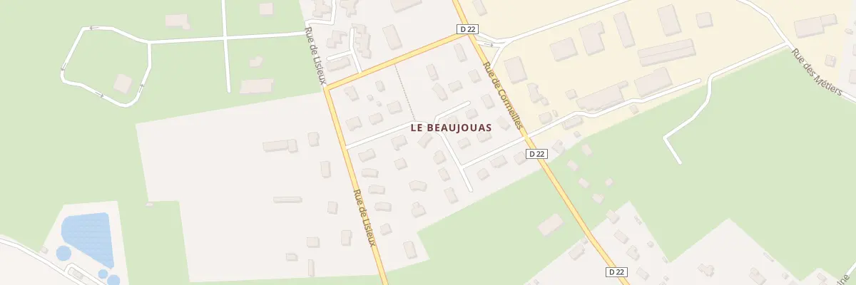 Plan du 13 Rue des Eglantiers à Thiberville