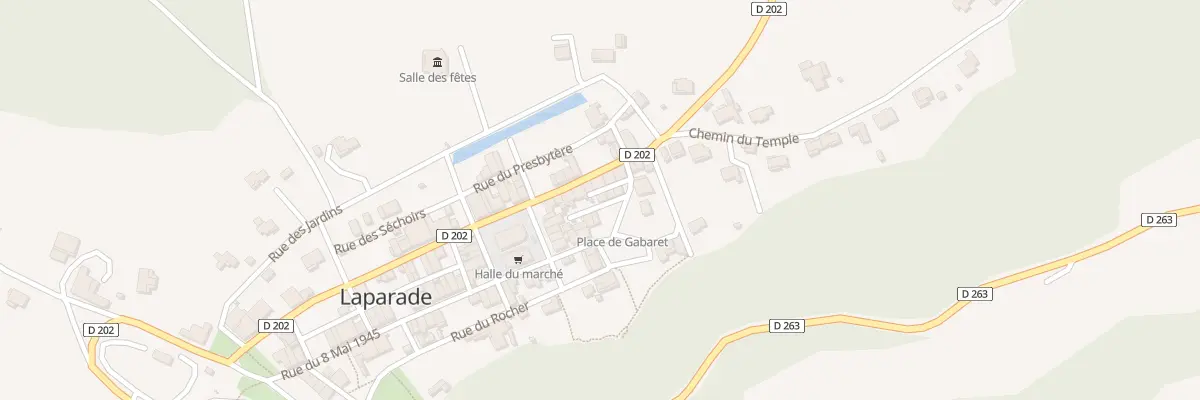 Plan du 2 Pl de Gabaret à Laparade