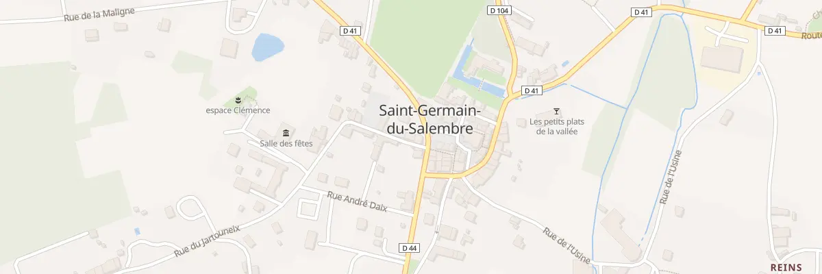 Plan du 2 Rue des Ecoles à Saint-Germain-du-Salembre