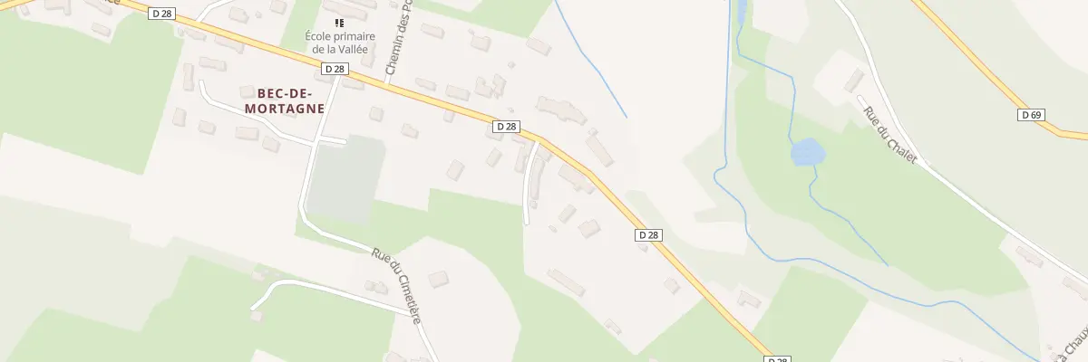 Plan du 50 Rte de la Vallée à Bec-de-Mortagne