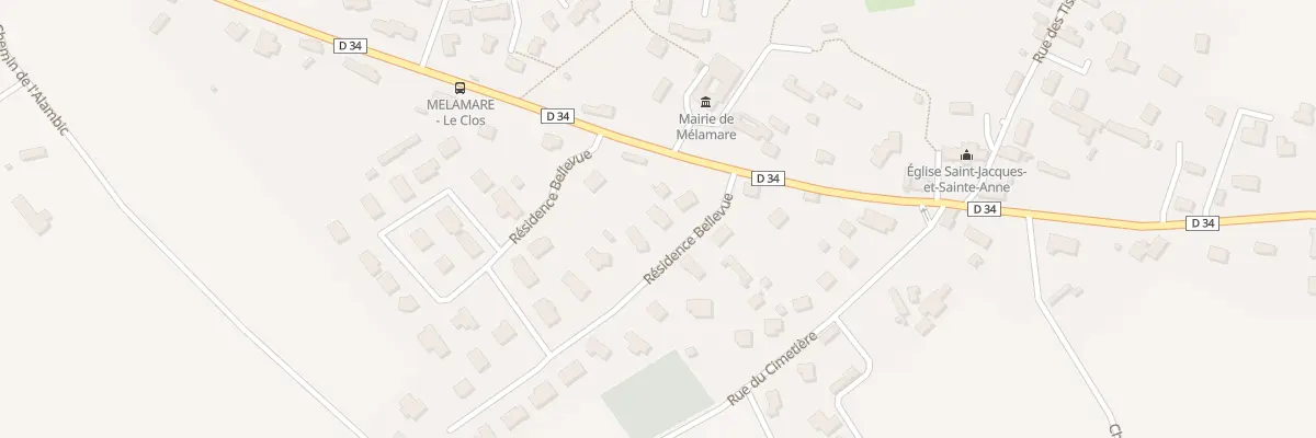 Plan du 4 Res Bellevue à Mélamare