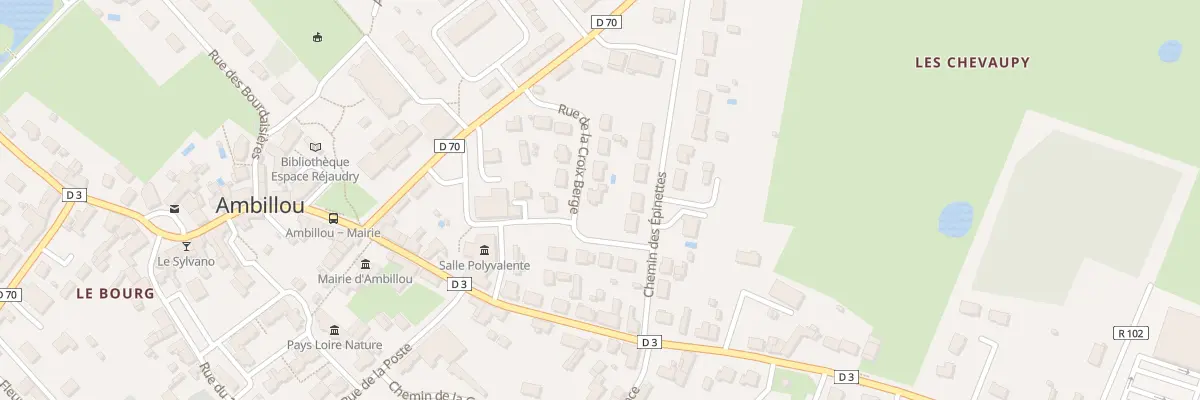 Plan du 8 Rue de la Croix Berge à Ambillou