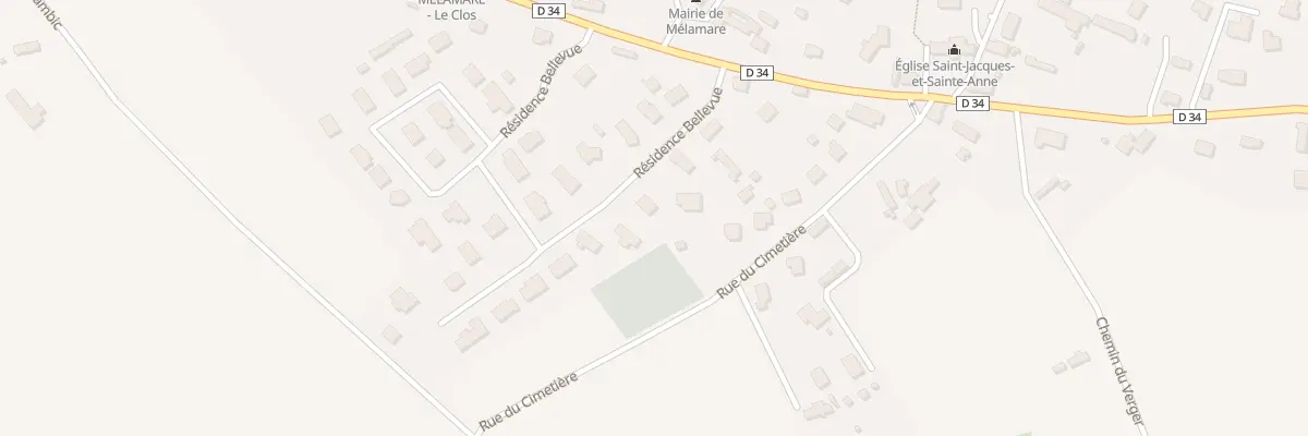 Plan du 7 Res Bellevue à Mélamare