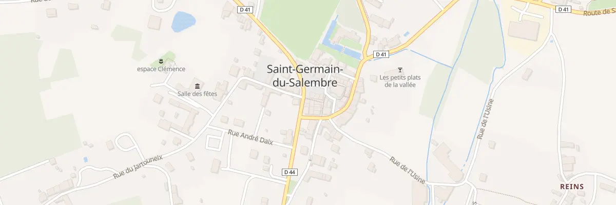 Plan du 5 Rue des Fleurs à Saint-Germain-du-Salembre