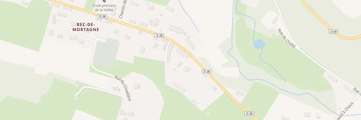 Plan du 58 Rte de la Vallée à Bec-de-Mortagne