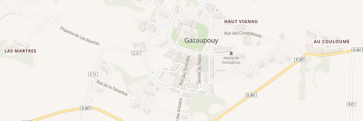 Plan du 5088 Au Village à Gazaupouy
