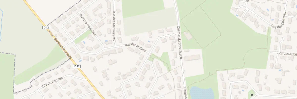 Plan du 11 Rue des Erables à Nieuil-l’Espoir