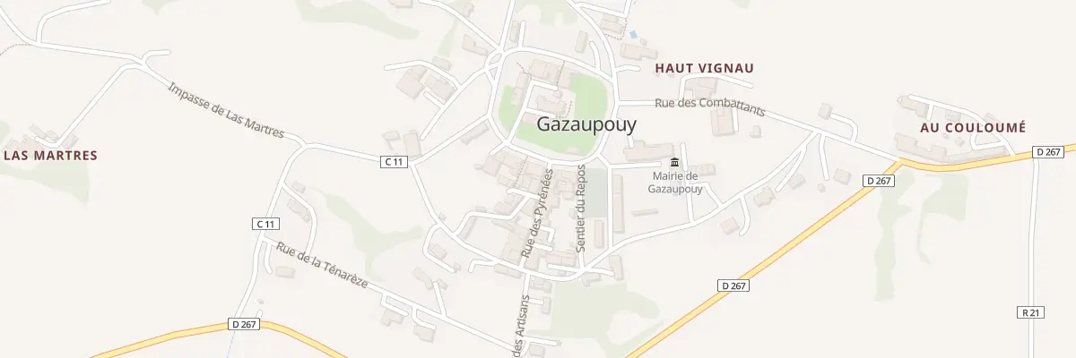 Plan du 5087 Au Village à Gazaupouy