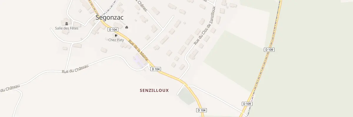Plan du 6 Rue du Clos de Sanzilloux à Segonzac