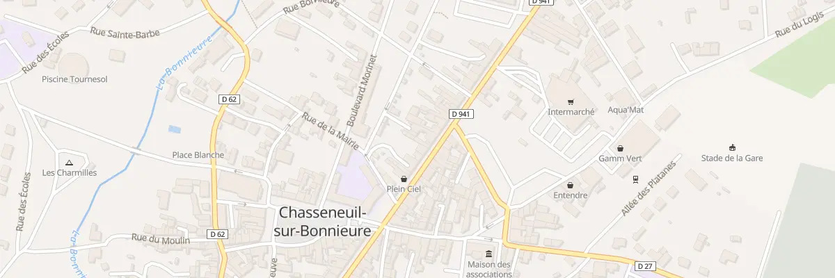 Plan du 68 Av de la Republique à Chasseneuil-sur-Bonnieure