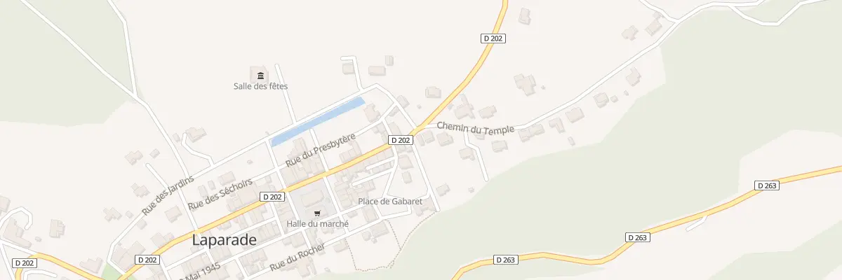 Plan du 2 Che du Temple à Laparade