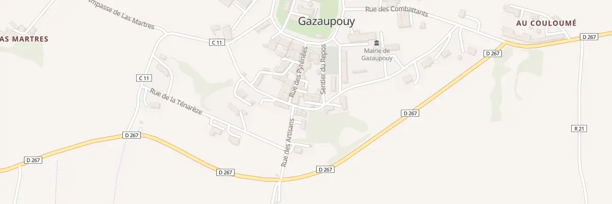 Plan du 5094 Au Village à Gazaupouy