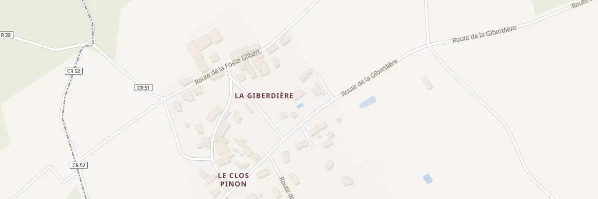 Plan du 1488 Rte de la Giberdière à Vallères