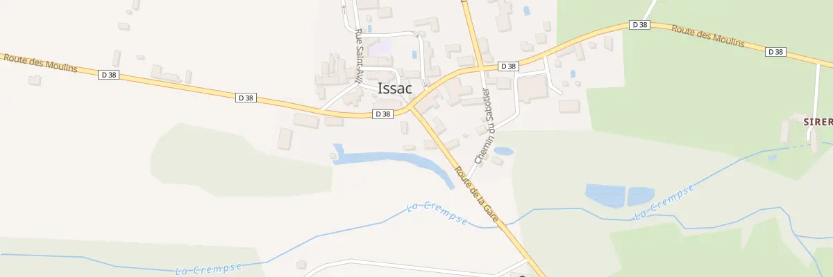 Plan du 36 Rte de la Gare à Issac