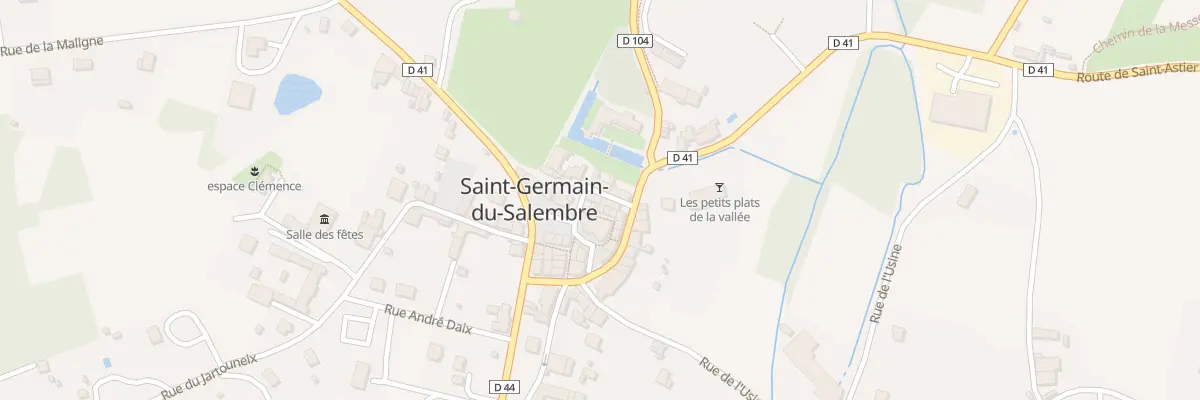 Plan du 4 Rue du château à Saint-Germain-du-Salembre