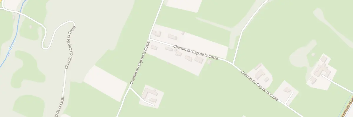 Plan du 14 Che du Cap de la Coste à Uglas