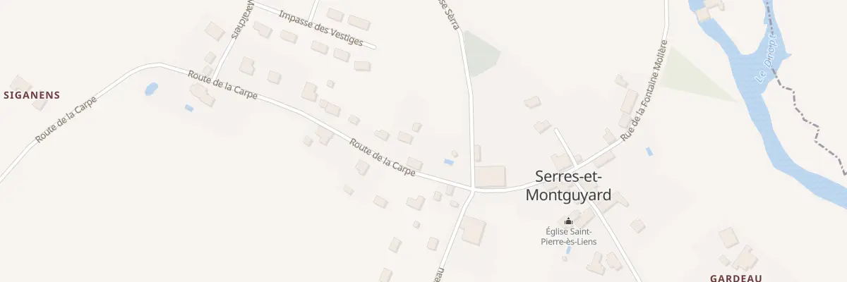 Plan du 32 Versailles à Serres-et-Montguyard