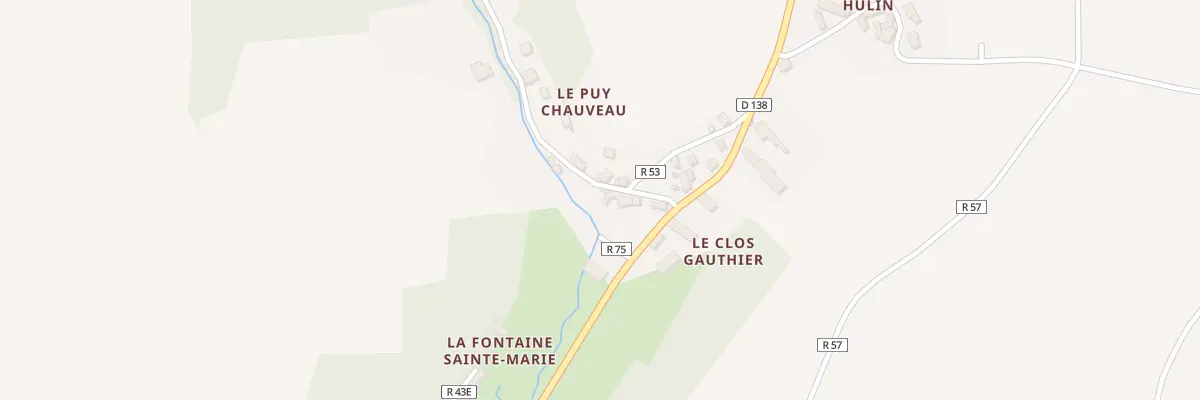 Plan du 91 Le Puy Chauveau à Avon-les-Roches