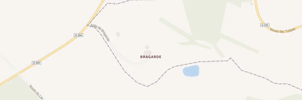 Plan du 265 All de Bragarde à Villebramar