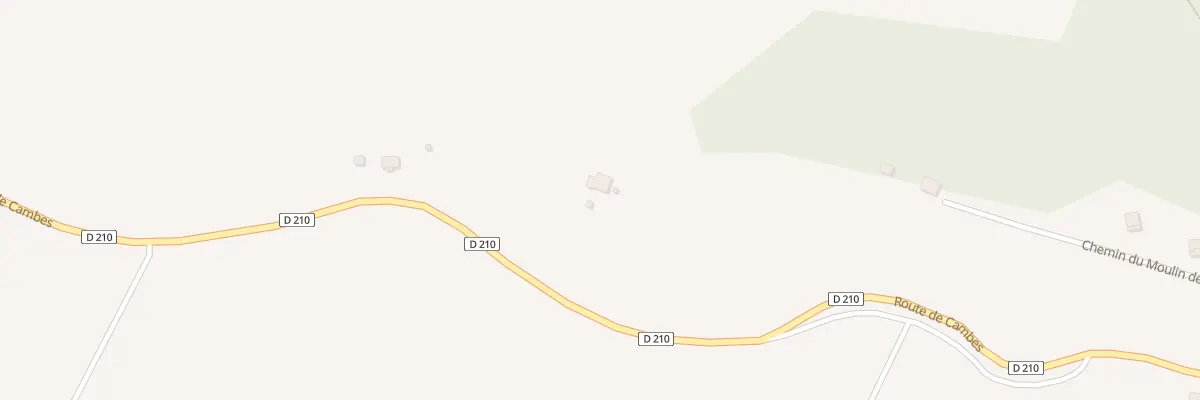 Plan du 2112 Rte de Cambes à Brugnac
