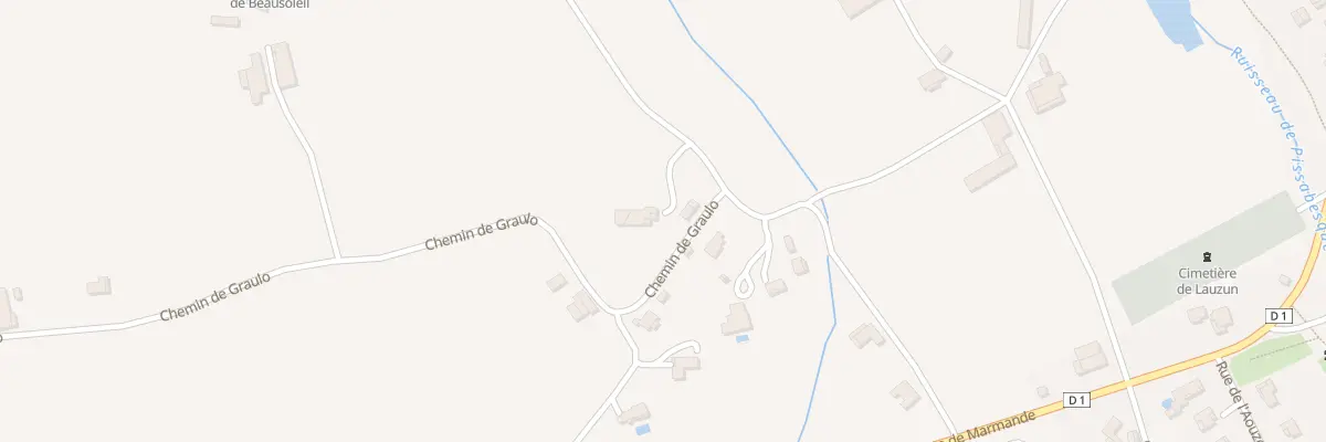 Plan du 343 Rte du Berche à Lauzun