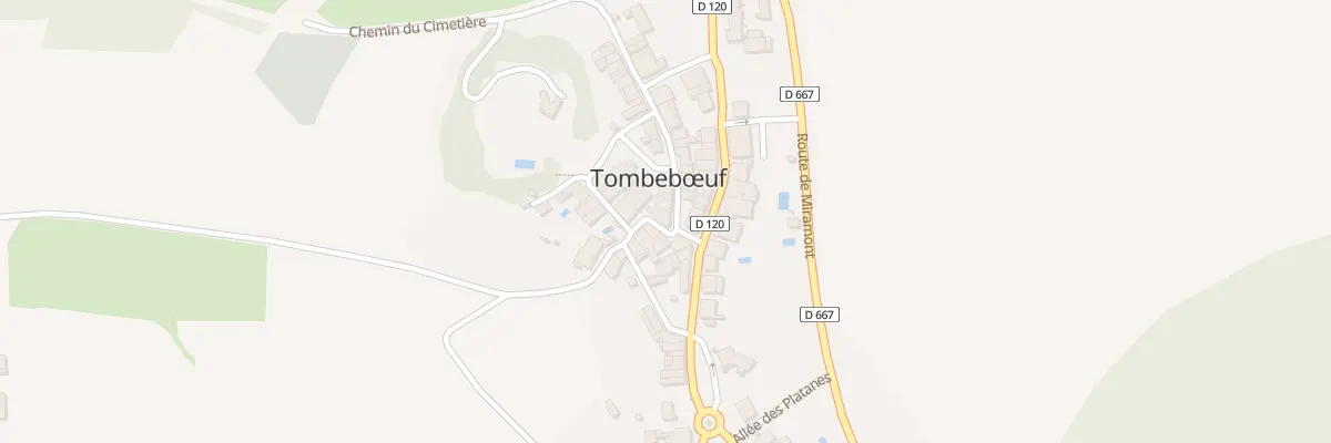 Plan du 126 Le Bourg à Tombebœuf