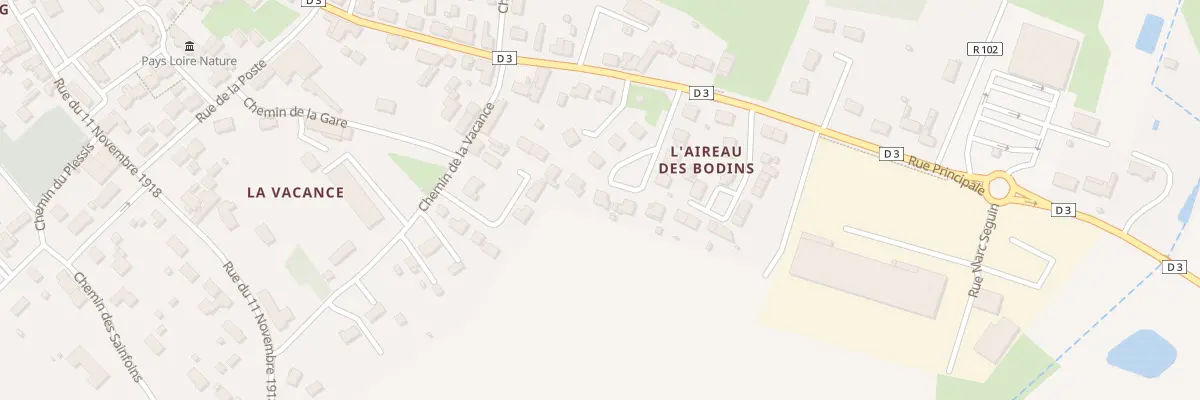 Plan du 7 Rue du Chateau d’Eau à Ambillou