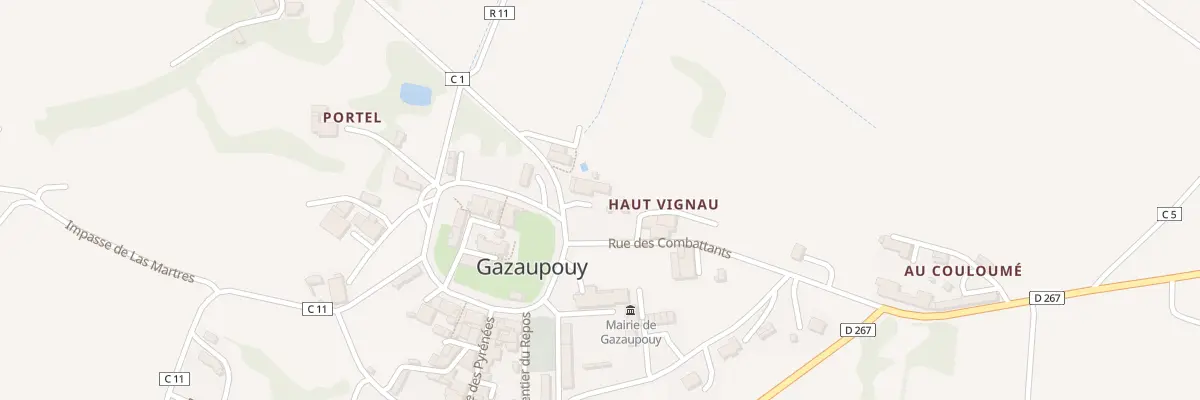 Plan du 5110 Au Village à Gazaupouy