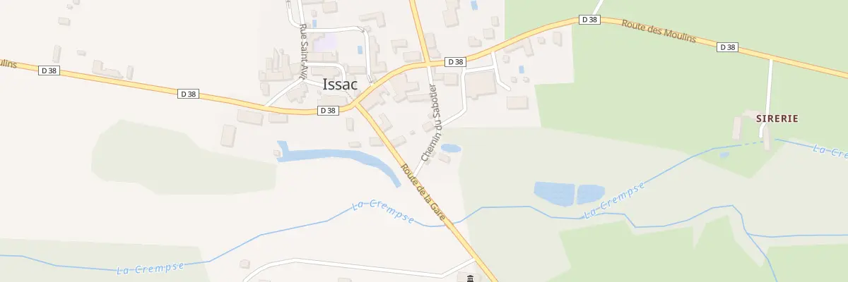Plan du 58 Le Bourg à Issac