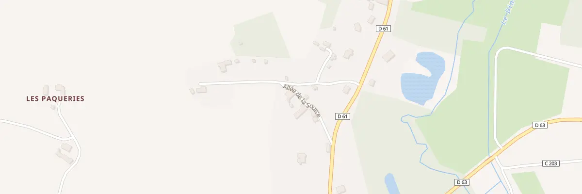 Plan du 3 All de la Source à Flée