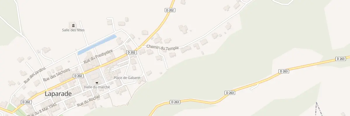 Plan du 10 Che du Temple à Laparade