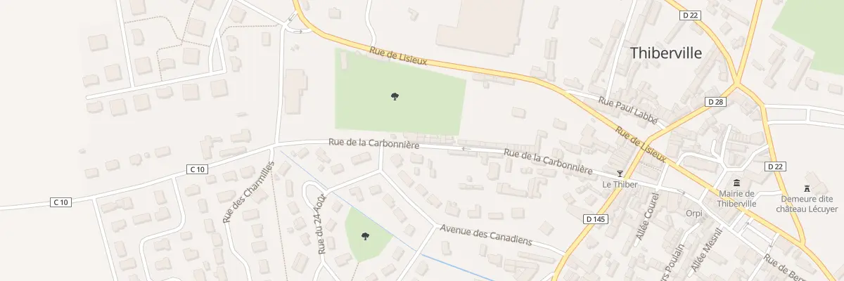 Plan du 30 Rue de la Carbonnière à Thiberville