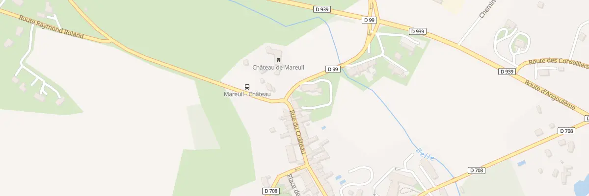 Plan du 36 Rue du Château à Mareuil en Périgord