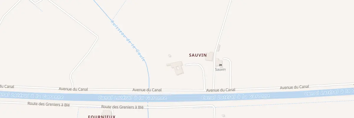 Plan du 126 Sauvin-ouest à Montesquieu