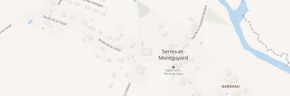 Plan du 34A Le Bourg Nord à Serres-et-Montguyard