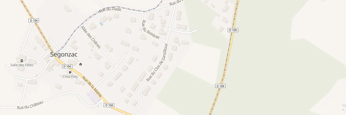 Plan du 24H Aux Clos de Sanzilloux à Segonzac