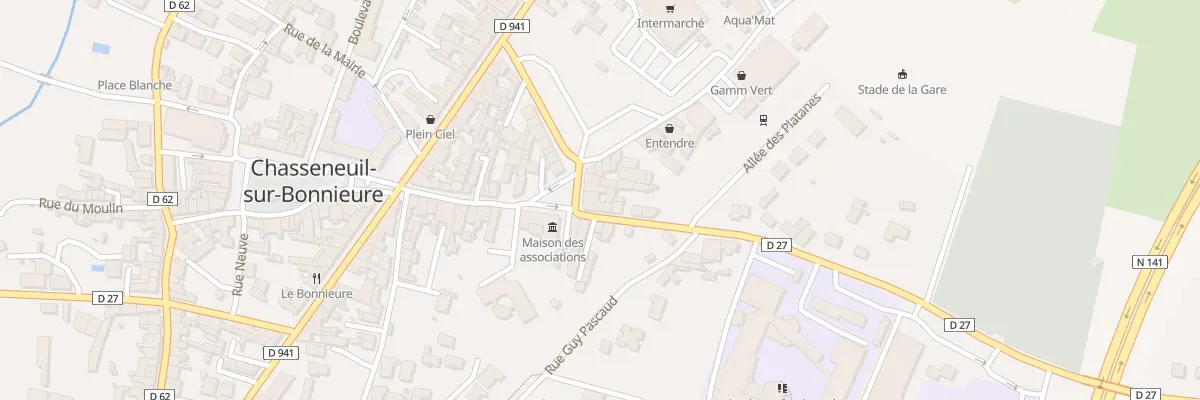 Plan du 3 Pl Victor Hugo à Chasseneuil-sur-Bonnieure