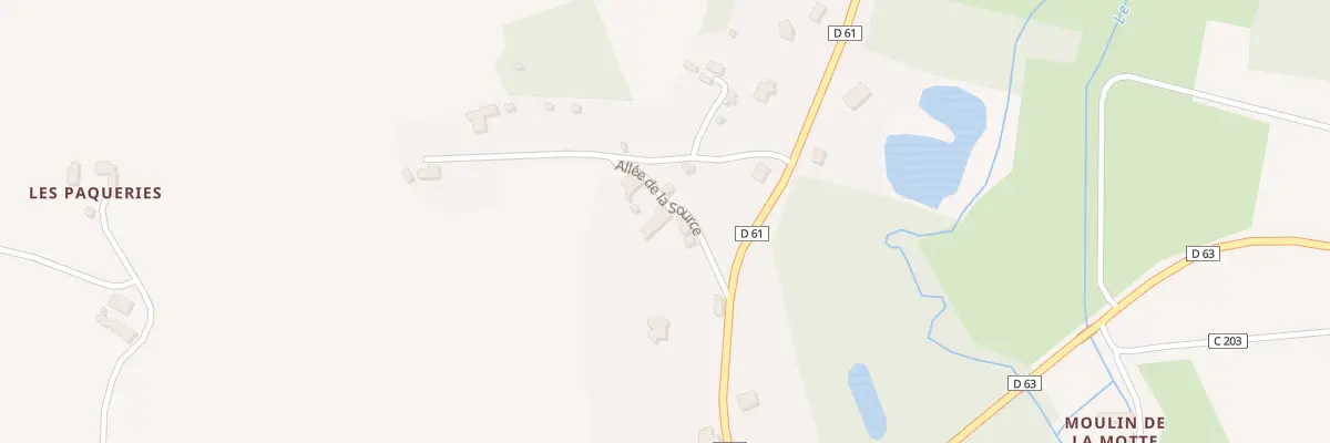 Plan du 1 All de la Source à Flée
