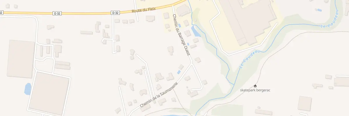 Plan du 14 Che de la Saumonerie à Bergerac