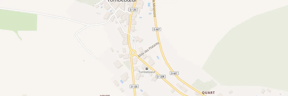 Plan du 64 Le Bourg à Tombebœuf