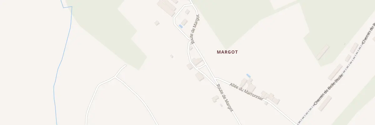 Plan du 88 Margos Ouest à Douchapt