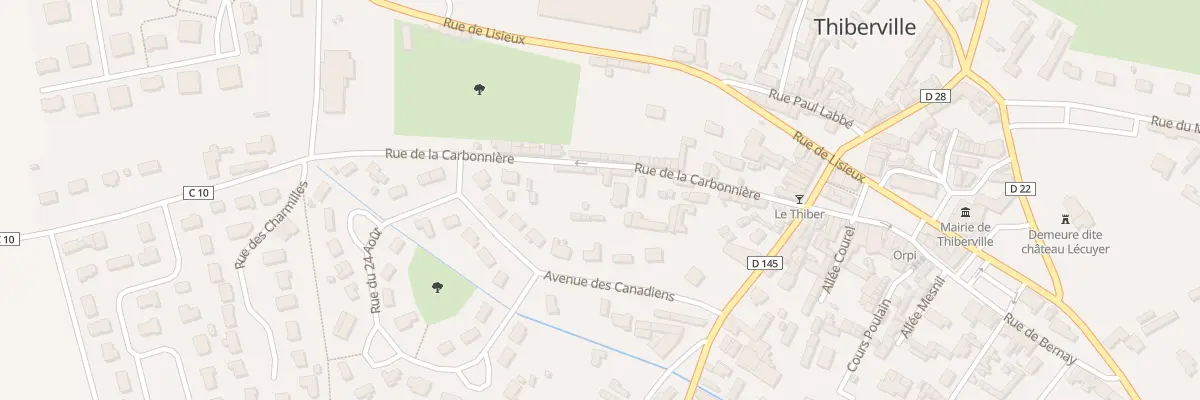 Plan du 19 Rue de la Carbonnière à Thiberville