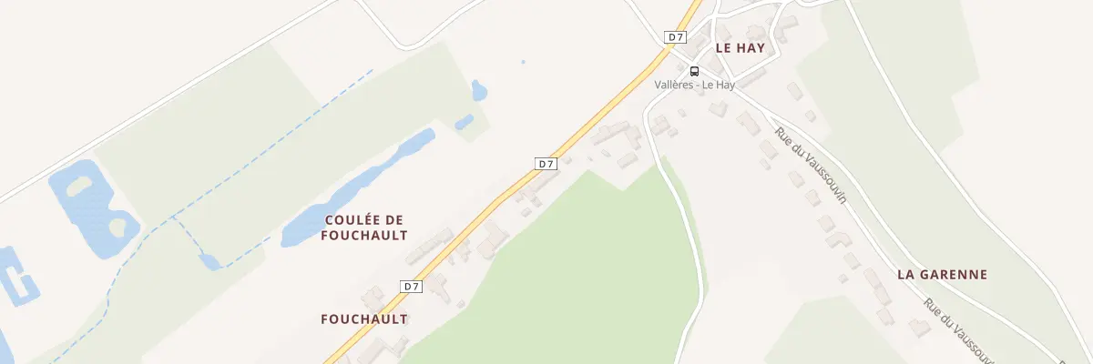 Plan du 19 Fouchault à Vallères