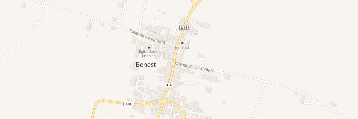 Plan du 5327 Le Bourg à Benest