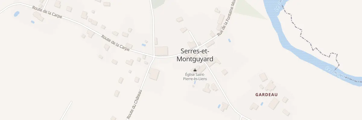 Plan du 53 Le Bourg Sud à Serres-et-Montguyard