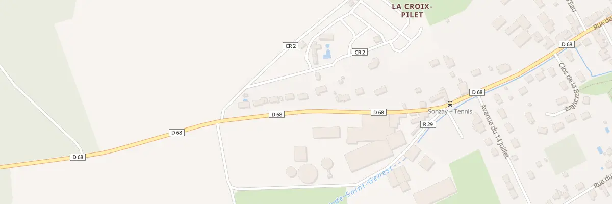 Plan du 90 Rue de la Baratière à Sonzay