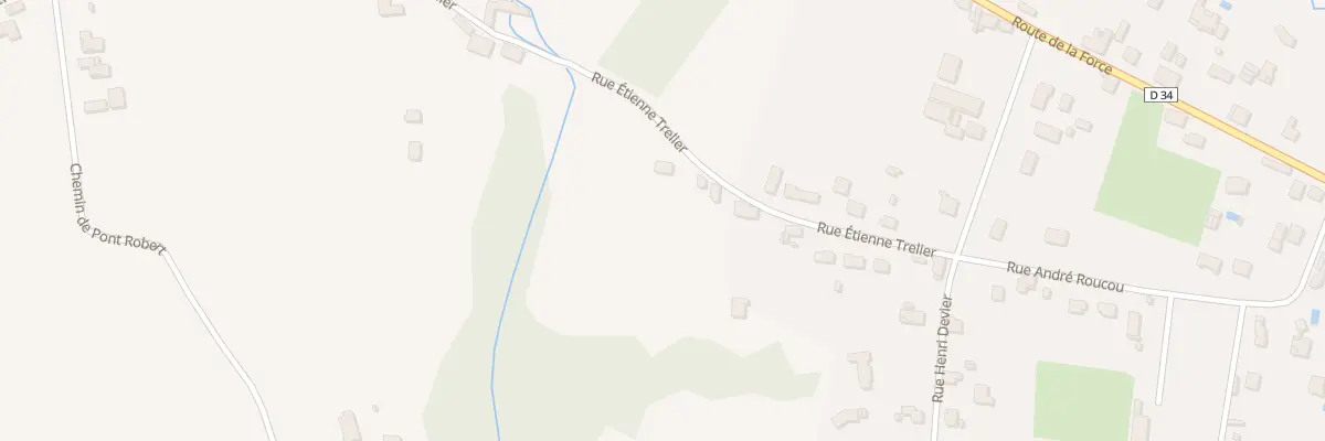 Plan du 16 Rue Etienne Trelier à Bergerac