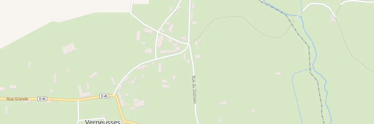Plan du 25 Rte du Dolmen à Verneusses