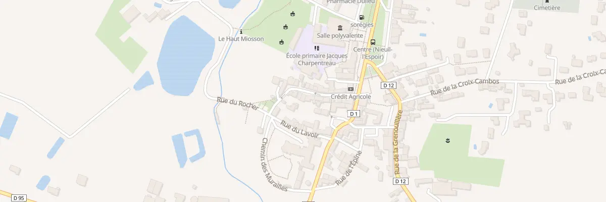 Plan du 8 Rue du Rateau à Nieuil-l’Espoir